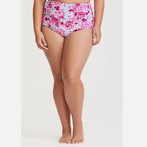 NWT Torrid Ruched Floral Swimsuit Bottom Beach Plus Sz 6X